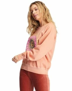 Billabong Here We Go Graphic Crewneck Sweatshirt CANYON SUNSET (nhy0) -billabong shop abjft00344 billabongw nhy0 sd1
