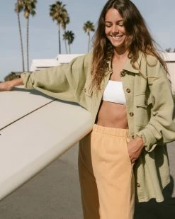 Billabong Anytime Shacket Oversized Button-Through Jacket AVOCADO (avo)