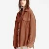 Billabong Anytime Shacket Oversized Button-Through Jacket SWEET CHOCOLATE (cnn0)