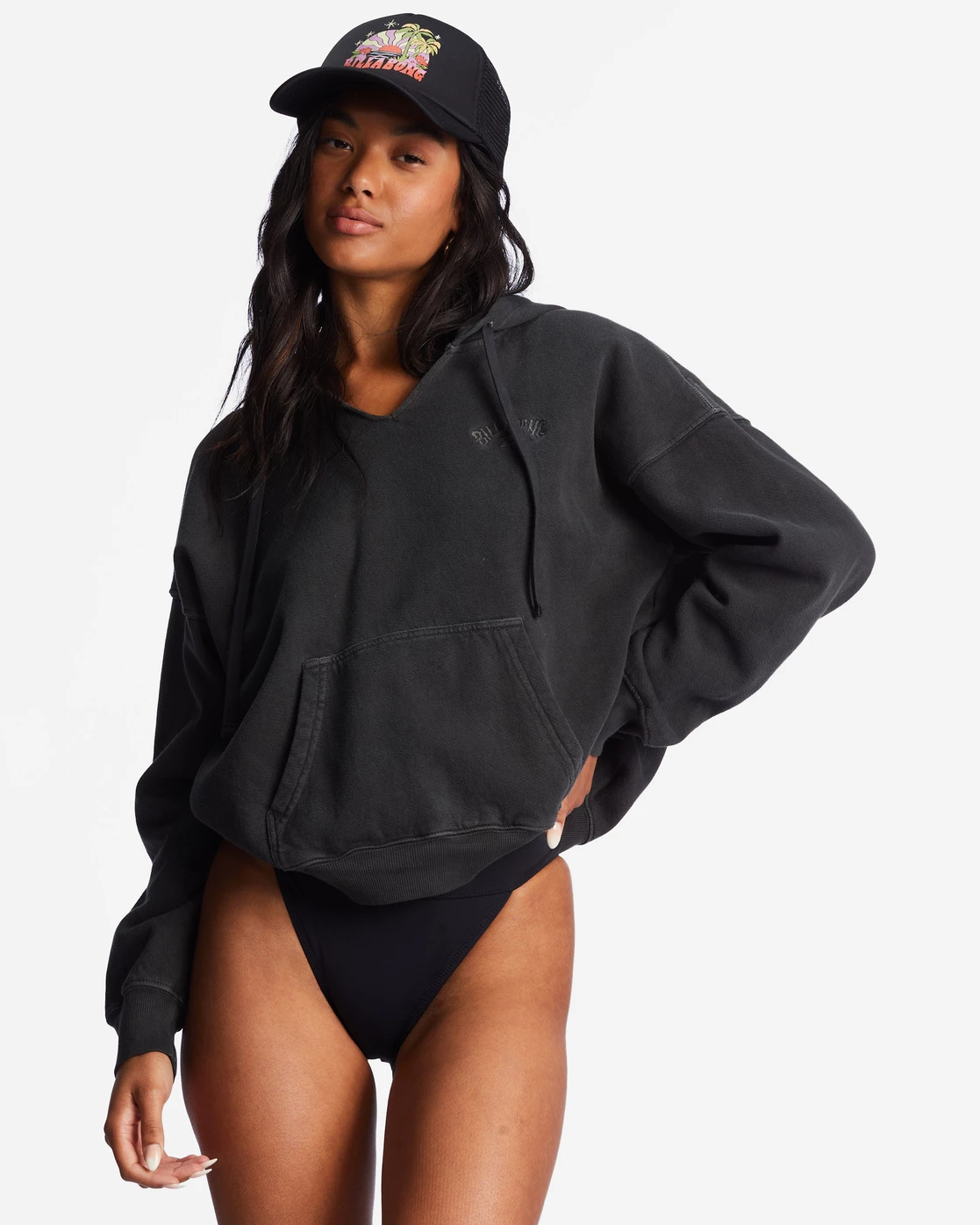 Billabong Forever Saturday Hoodie BLACK SANDS (bsd) 1 Billabong Forever Saturday Hoodie BLACK SANDS (bsd)