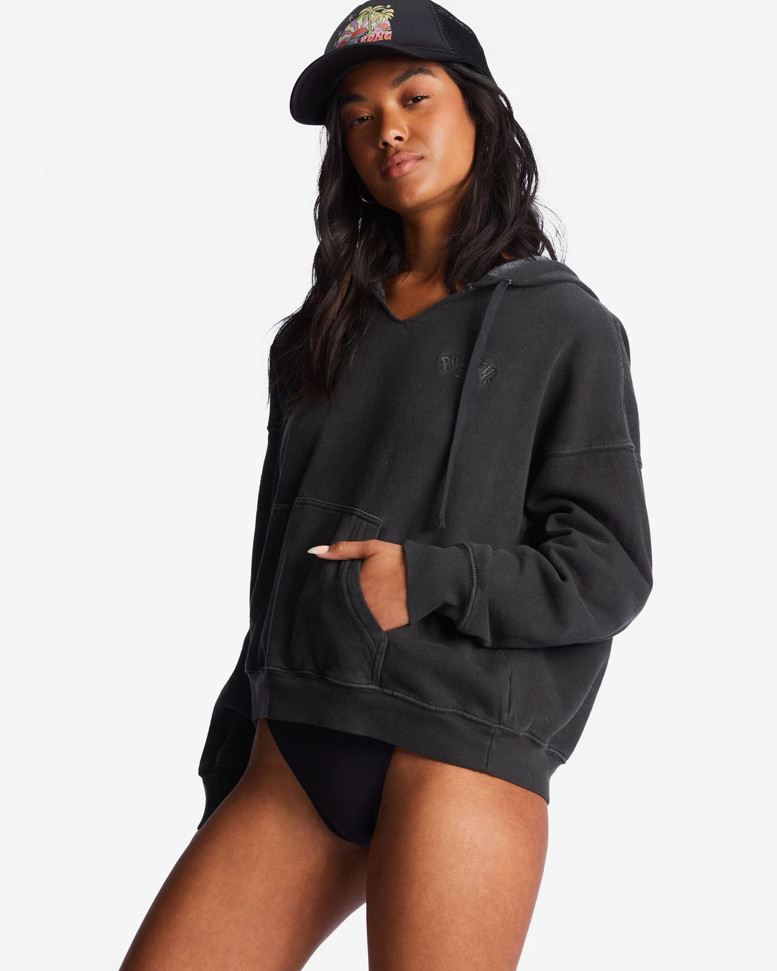 Billabong Forever Saturday Hoodie BLACK SANDS (bsd) 2 Billabong Forever Saturday Hoodie BLACK SANDS (bsd) - Image 2