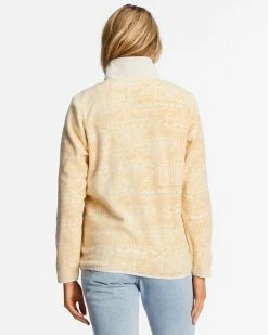 Billabong Boundary Lite Mock Neck Sweatshirt DESERT SAND (ded) -billabong shop abjft00361 billabongw ded bck1
