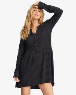 Billabong Always Lounging Dress OFF BLACK 1 (ob1) 9 Billabong Always Lounging Dress OFF BLACK 1 (ob1) -billabong shop abjkd00109 billabongw ob1 frt1 1
