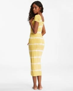 Billabong Mid Day Midi Dress SUNBURST (srt) 11 Billabong Mid Day Midi Dress SUNBURST (srt) -billabong shop abjkd00132 billabongw srt bck1 1