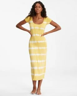 Billabong Mid Day Midi Dress SUNBURST (srt) 9 Billabong Mid Day Midi Dress SUNBURST (srt) -billabong shop abjkd00132 billabongw srt frt1 1