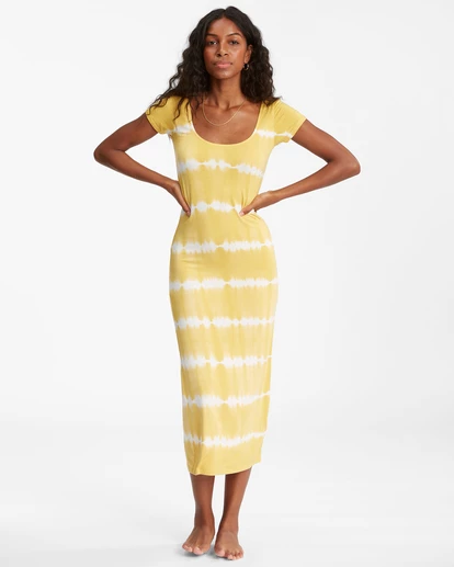Billabong Mid Day Midi Dress SUNBURST (srt) 4 Billabong Mid Day Midi Dress SUNBURST (srt) - Image 4