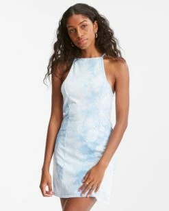 Billabong Go Easy Mini Bodycon Dress MORNING SKY (bzp0) -billabong shop abjkd00176 billabongw bzp0 frt1 3