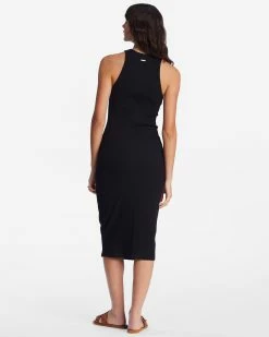 Billabong Tomboy Tank Midi Dress BLACK PEBBLE (bpb) 8 Billabong Tomboy Tank Midi Dress BLACK PEBBLE (bpb) -billabong shop abjkd00178 billabongw bpb bck1