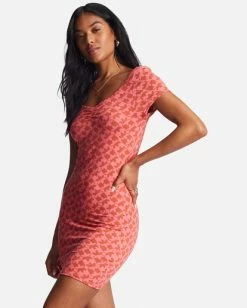 Billabong Girl In The Sun Bodycon Dress CORAL CRUSH (mjp0) -billabong shop abjkd00203 billabongw mjp0 sd1 1