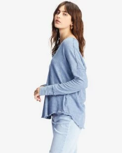 Billabong New Anyday Henley Top MEDIUM VINTAGE (bjny) -billabong shop abjkt00307 billabongw bjny sd1 2