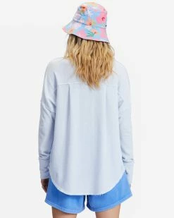 Billabong New Anyday Henley Top RAIN DROP (rad) -billabong shop abjkt00307 billabongw rad bck1