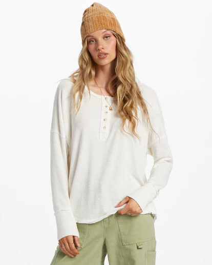 Billabong New Anyday Henley Top SALT CRYSTAL (scs) 6 Billabong New Anyday Henley Top SALT CRYSTAL (scs) - Image 6
