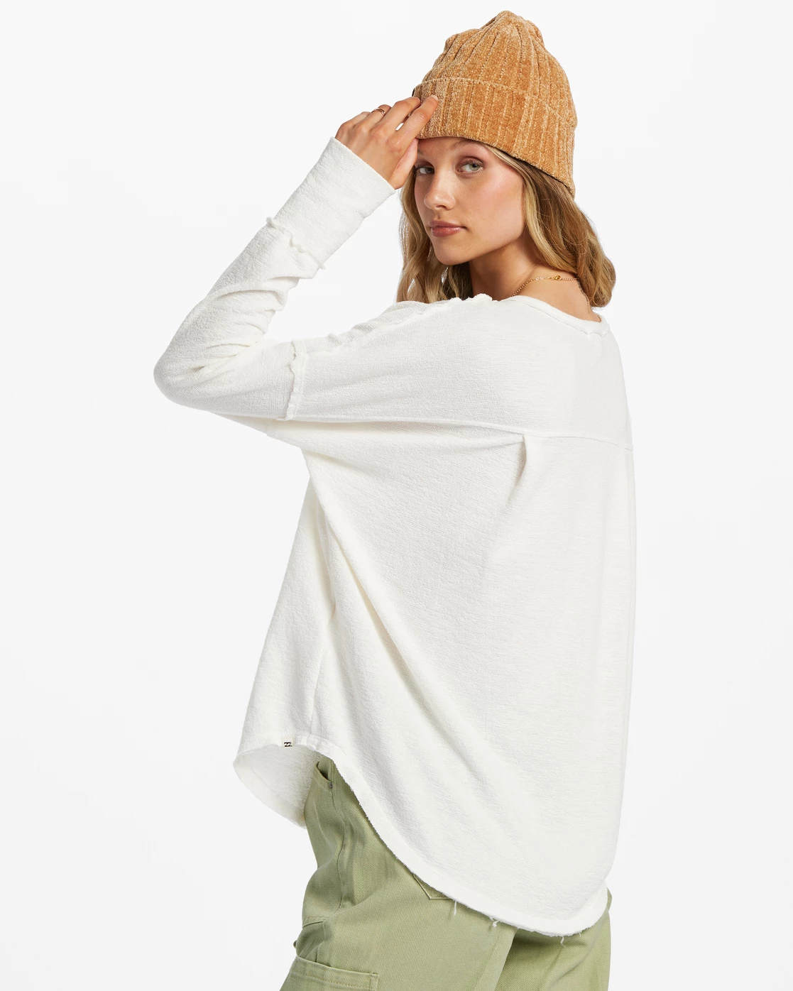 Billabong New Anyday Henley Top SALT CRYSTAL (scs) 4 Billabong New Anyday Henley Top SALT CRYSTAL (scs) - Image 4