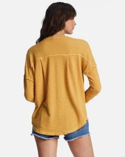 Billabong New Anyday Henley Top GOLD COAST (ygy0) -billabong shop abjkt00307 billabongw ygy0 bck1 1