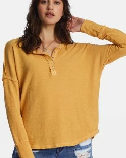 Billabong New Anyday Henley Top GOLD COAST (ygy0) -billabong shop abjkt00307 billabongw ygy0 dtl1 1