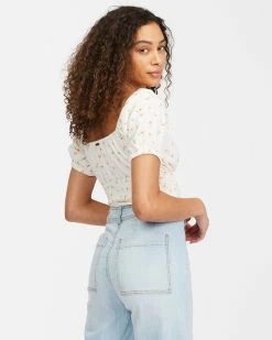 Billabong Sweet Sunset Printed Knit Top SALT CRYSTAL (scs) -billabong shop abjkt00309 billabongw scs bck1 1