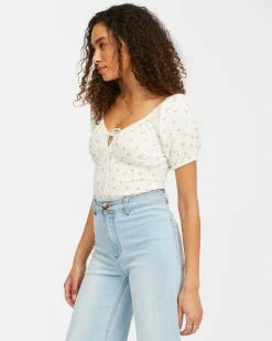 Billabong Sweet Sunset Printed Knit Top SALT CRYSTAL (scs) -billabong shop abjkt00309 billabongw scs sd1