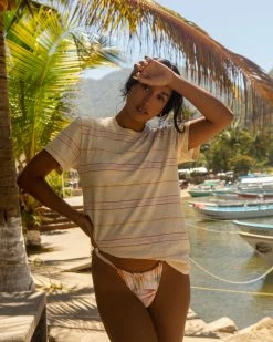 Billabong Take A Trip Striped T-Shirt ANTIQUE WHITE (anw)