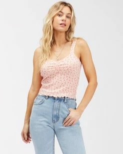 Billabong Searching For Sun Knit Tank Top MELON (mel) -billabong shop abjkt00320 billabongw mel frt1 1