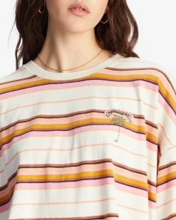 Billabong Feeling Free Boxy T-Shirt ANTIQUE WHITE (anw) -billabong shop abjkt00340 billabongw anw dtl1