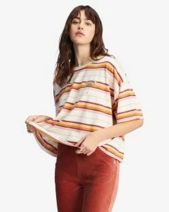 Billabong Feeling Free Boxy T-Shirt ANTIQUE WHITE (anw) -billabong shop abjkt00340 billabongw anw sd1