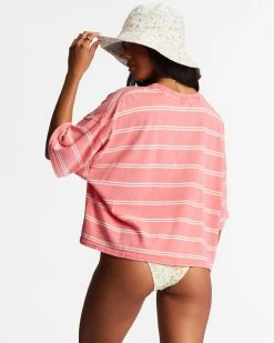 Billabong Feeling Free Boxy T-Shirt CORAL CRUSH (mjp0) -billabong shop abjkt00340 billabongw mjp0 bck1