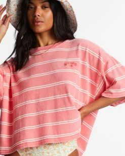 Billabong Feeling Free Boxy T-Shirt CORAL CRUSH (mjp0) -billabong shop abjkt00340 billabongw mjp0 dtl1