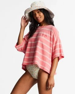 Billabong Feeling Free Boxy T-Shirt CORAL CRUSH (mjp0) -billabong shop abjkt00340 billabongw mjp0 sd1