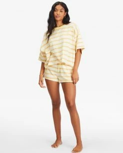 Billabong Feeling Free Boxy T-Shirt PINA COLADA (pca) -billabong shop abjkt00340 billabongw pca frt9 1