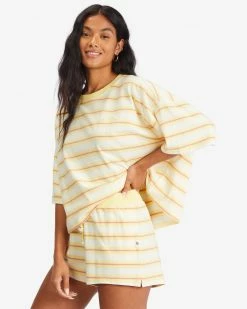 Billabong Feeling Free Boxy T-Shirt PINA COLADA (pca) -billabong shop abjkt00340 billabongw pca sd1