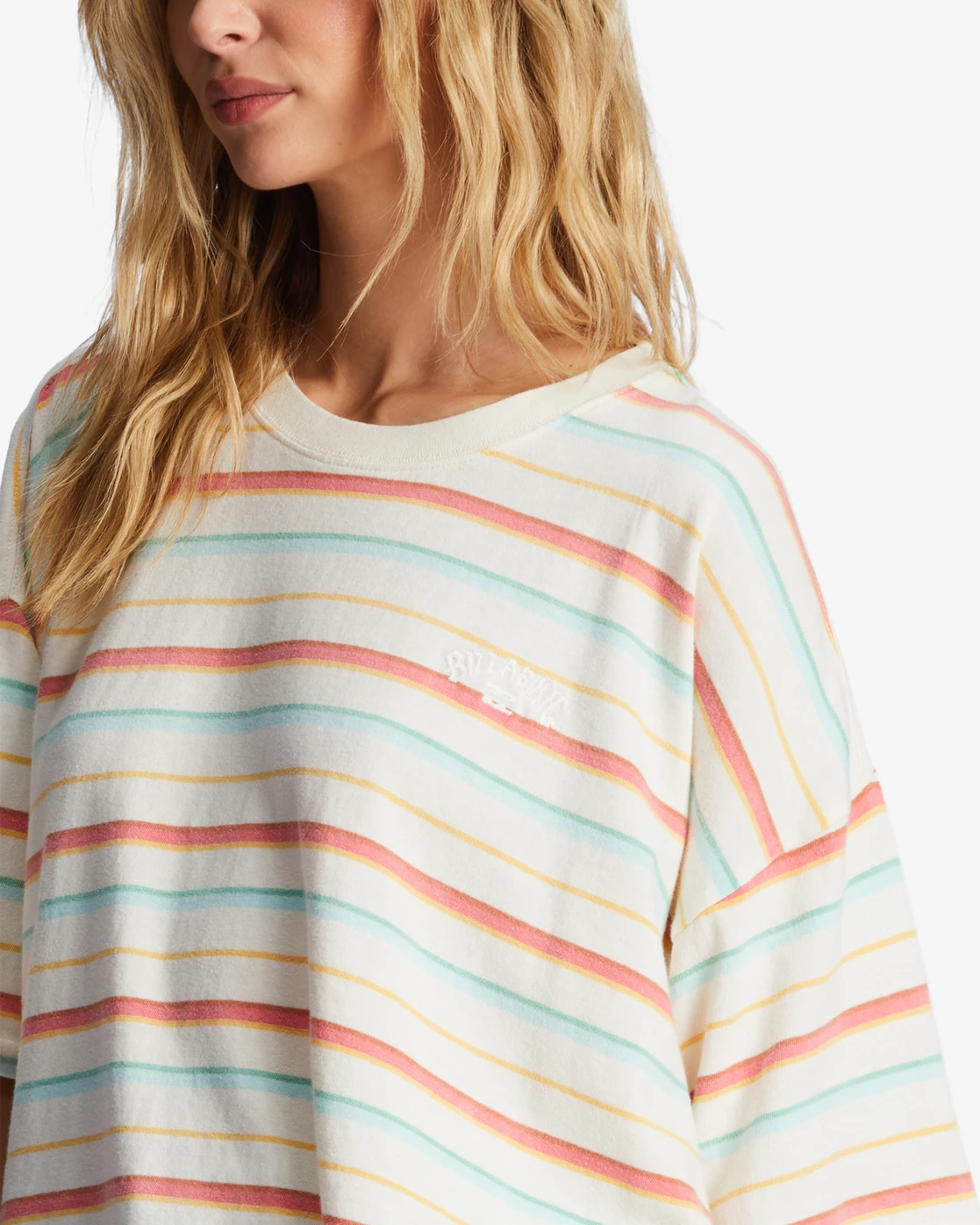 Billabong Feeling Free Boxy T-Shirt SALT CRYSTAL (scs) 5 Billabong Feeling Free Boxy T-Shirt SALT CRYSTAL (scs) - Image 5