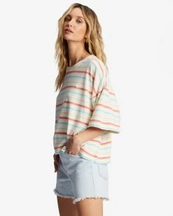 Billabong Feeling Free Boxy T-Shirt SALT CRYSTAL (scs) 9 Billabong Feeling Free Boxy T-Shirt SALT CRYSTAL (scs) -billabong shop abjkt00340 billabongw scs sd1
