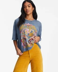Billabong Feeling Free Graphic T-Shirt MEDIUM VINTAGE (bjny) -billabong shop abjkt00341 billabongw bjny frt1 1