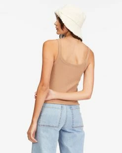 Billabong The Baby Knit Tank Top PRETTY PUTTY (clw0) -billabong shop abjkt00343 billabongw clw0 bck1 1