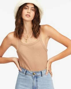 Billabong The Baby Knit Tank Top PRETTY PUTTY (clw0) -billabong shop abjkt00343 billabongw clw0 dtl1