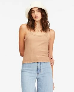 Billabong The Baby Knit Tank Top PRETTY PUTTY (clw0)