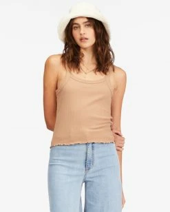 Billabong The Baby Knit Tank Top PRETTY PUTTY (clw0) -billabong shop abjkt00343 billabongw clw0 frt1 3