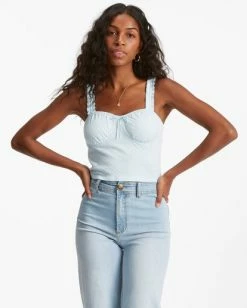 Billabong Sweet Summer Knit Tank Top MORNING SKY (bzp0) -billabong shop abjkt00344 billabongw bzp0 frt1 1