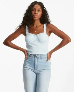 Billabong Sweet Summer Knit Tank Top MORNING SKY (bzp0)