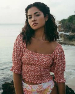 Billabong Coastal Sands Knit Top ROSE CLAY (nmh0)