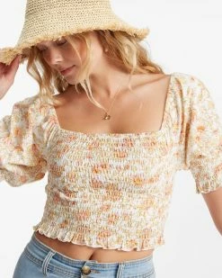 Billabong Coastal Sands Knit Top WHITE/MULTI (wmu) -billabong shop abjkt00349 billabongw wmu dtl1