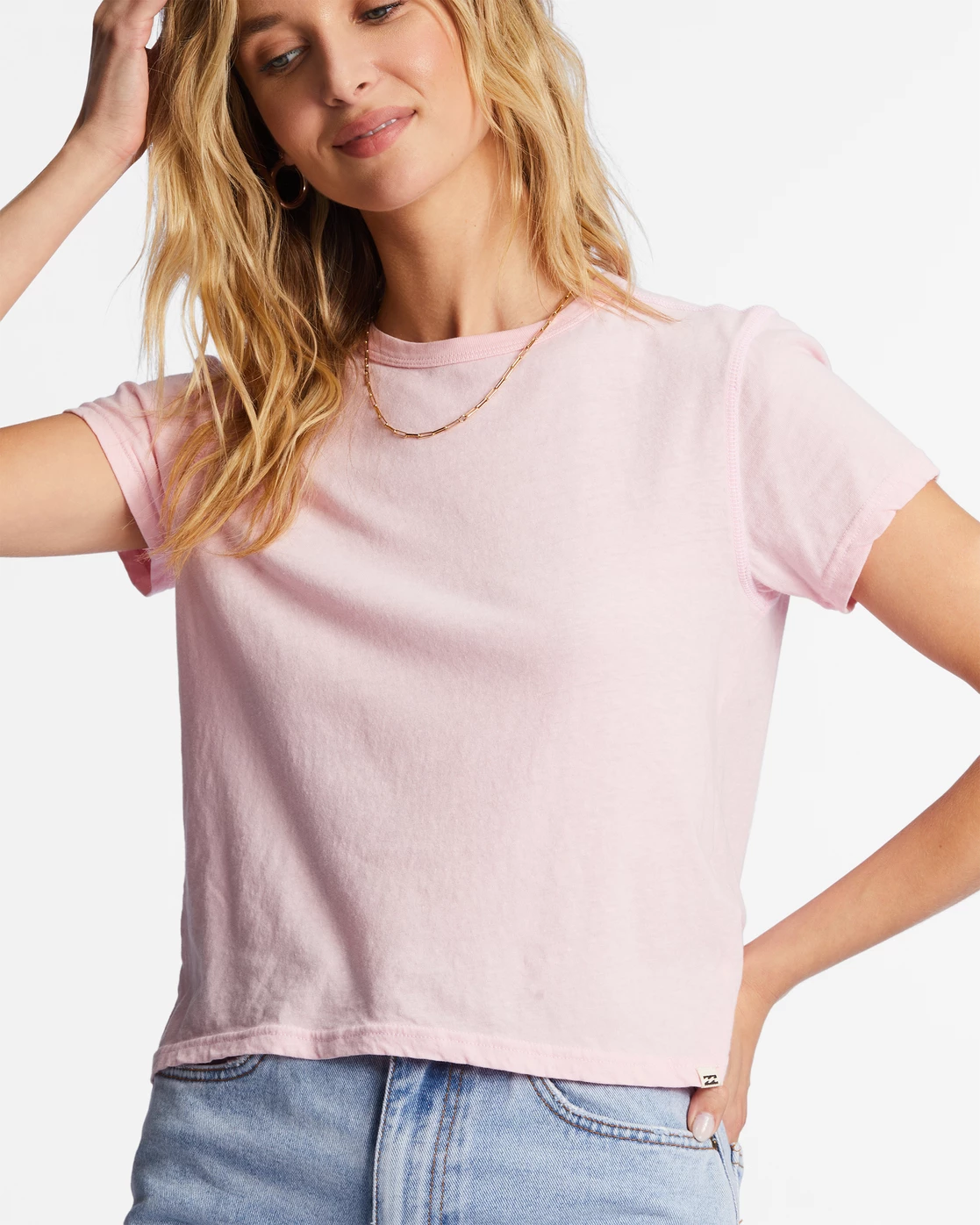 Billabong Better Then Basic Short Sleeve T-Shirt SOFT PINK (mdd0) 5 Billabong Better Then Basic Short Sleeve T-Shirt SOFT PINK (mdd0) - Image 5