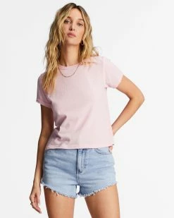 Billabong Better Then Basic Short Sleeve T-Shirt SOFT PINK (mdd0)
