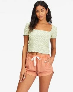 Billabong Squared Away Knit Top AGAVE (aga)