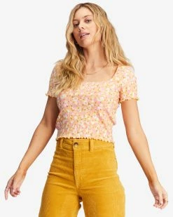 Billabong Squared Away Knit Top WHITE MULTI (wcc0)