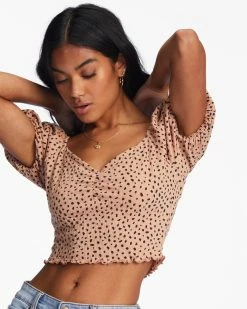 Billabong It's Love Fitted Knit Top TAN (ckl0) 10 Billabong It's Love Fitted Knit Top TAN (ckl0) -billabong shop abjkt00417 billabongw ckl0 dtl1
