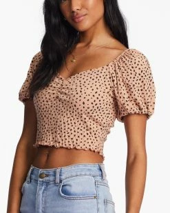 Billabong It's Love Fitted Knit Top TAN (ckl0) 11 Billabong It's Love Fitted Knit Top TAN (ckl0) -billabong shop abjkt00417 billabongw ckl0 dtl2