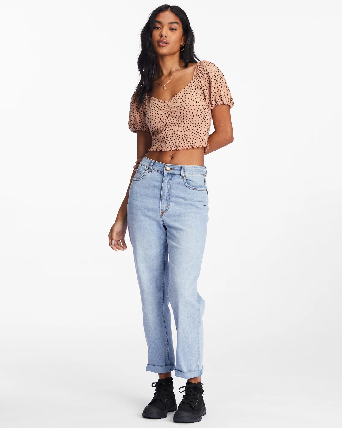 Billabong It's Love Fitted Knit Top TAN (ckl0) 2 Billabong It's Love Fitted Knit Top TAN (ckl0) - Image 2