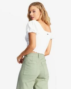 Billabong It's Love Fitted Knit Top SALT CRYSTAL (scs) -billabong shop abjkt00417 billabongw scs bck1