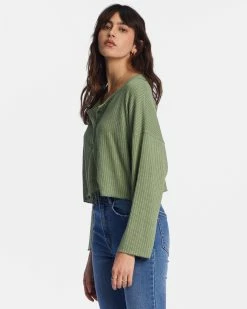 Billabong Come Again Cozy Lounge Top LUV ARMY (gnr0) 9 Billabong Come Again Cozy Lounge Top LUV ARMY (gnr0) -billabong shop abjkt00436 billabongw gnr0 sd1